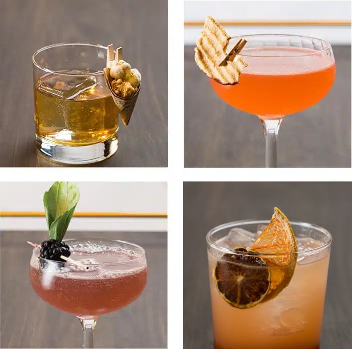 four signature cocktails