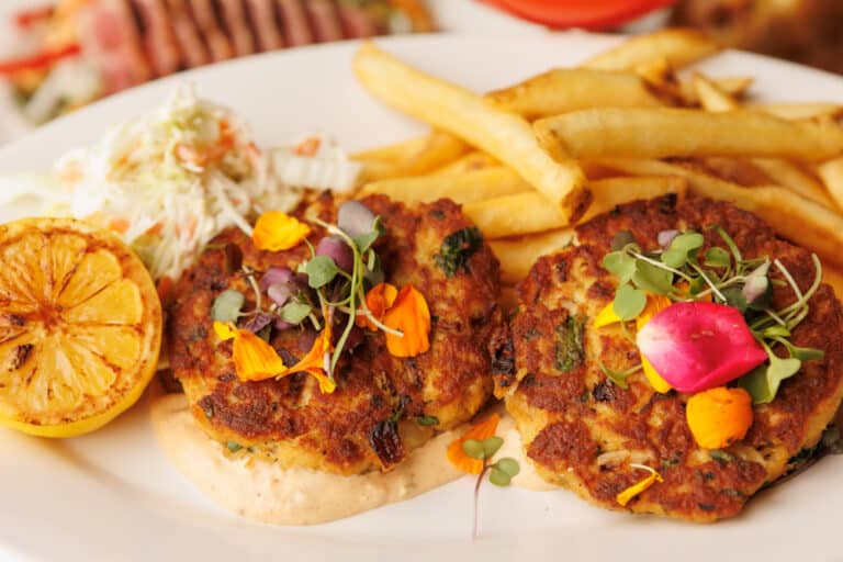 crab cakes on a plate